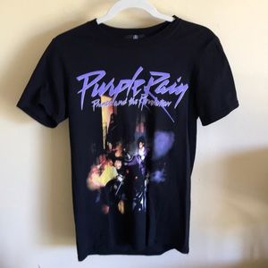 Missguided purple rain graphic tee, small